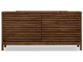 Tanner Six Drawer Ash Wood Dresser in Roux - Ornate Home