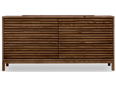 Tanner Six Drawer Ash Wood Dresser in Roux - Ornate Home