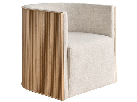 Tanner Skylark/Linen Swivel Chair - Ornate Home