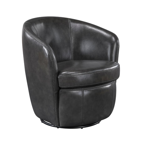 Tanner Smoky Gray Swivel Chair - Ornate Home