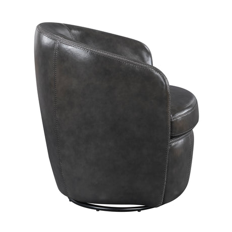 Tanner Smoky Gray Swivel Chair - Ornate Home