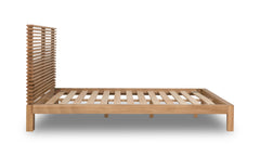 Tanner Solid Ash Full Platform Bed in Flaxen - Ornate Home