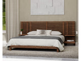 Tanner Solid Ash Full Wall Bed with Integrated Nightstands in Roux - Ornate Home
