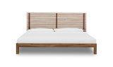 Tanner Solid Ash Queen Platform Bed in Roux - Ornate Home