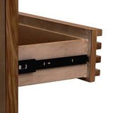 Tanner Three Drawer Ash Wood Nightstand in Roux - Ornate Home