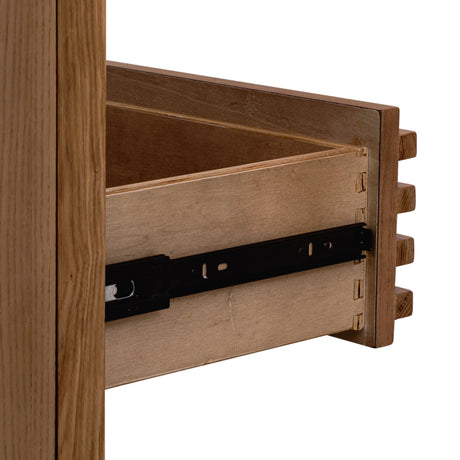 Tanner Two Drawer Ash Wood Nightstand in Roux - Ornate Home