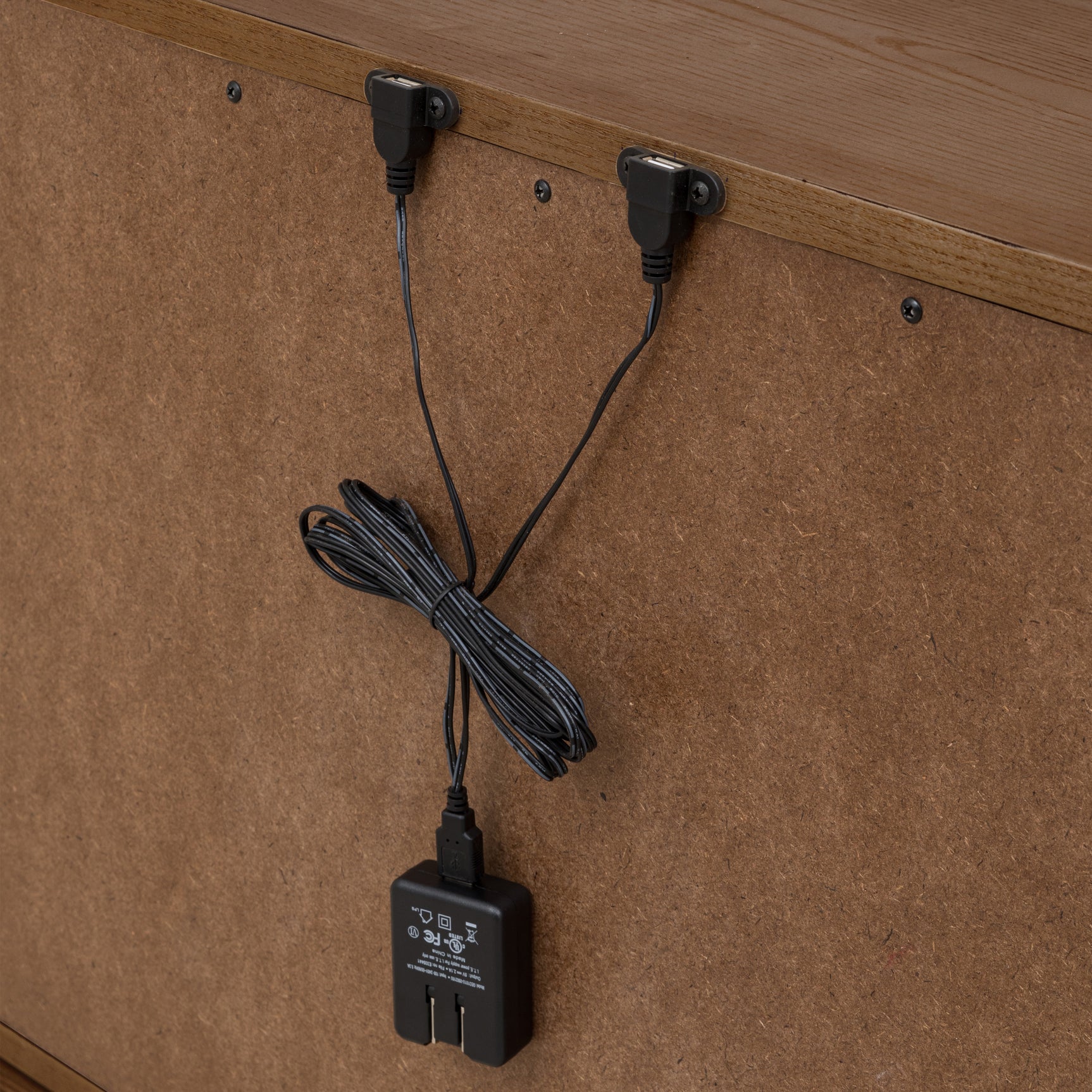 Tanner Two Drawer Ash Wood Nightstand in Roux - Ornate Home