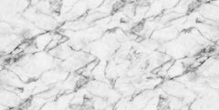 Tanner White Faux Carrara Marble & Black Dining Table - Ornate Home