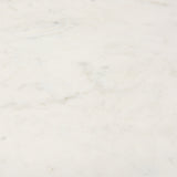 Tanner White/Matte Gold Pedestal Dining Table