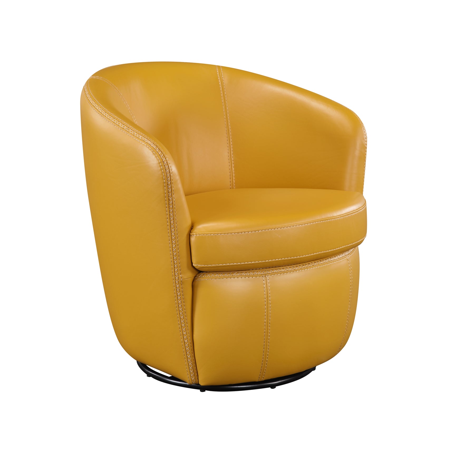 Tanner Yellow Swivel Chair - Ornate Home