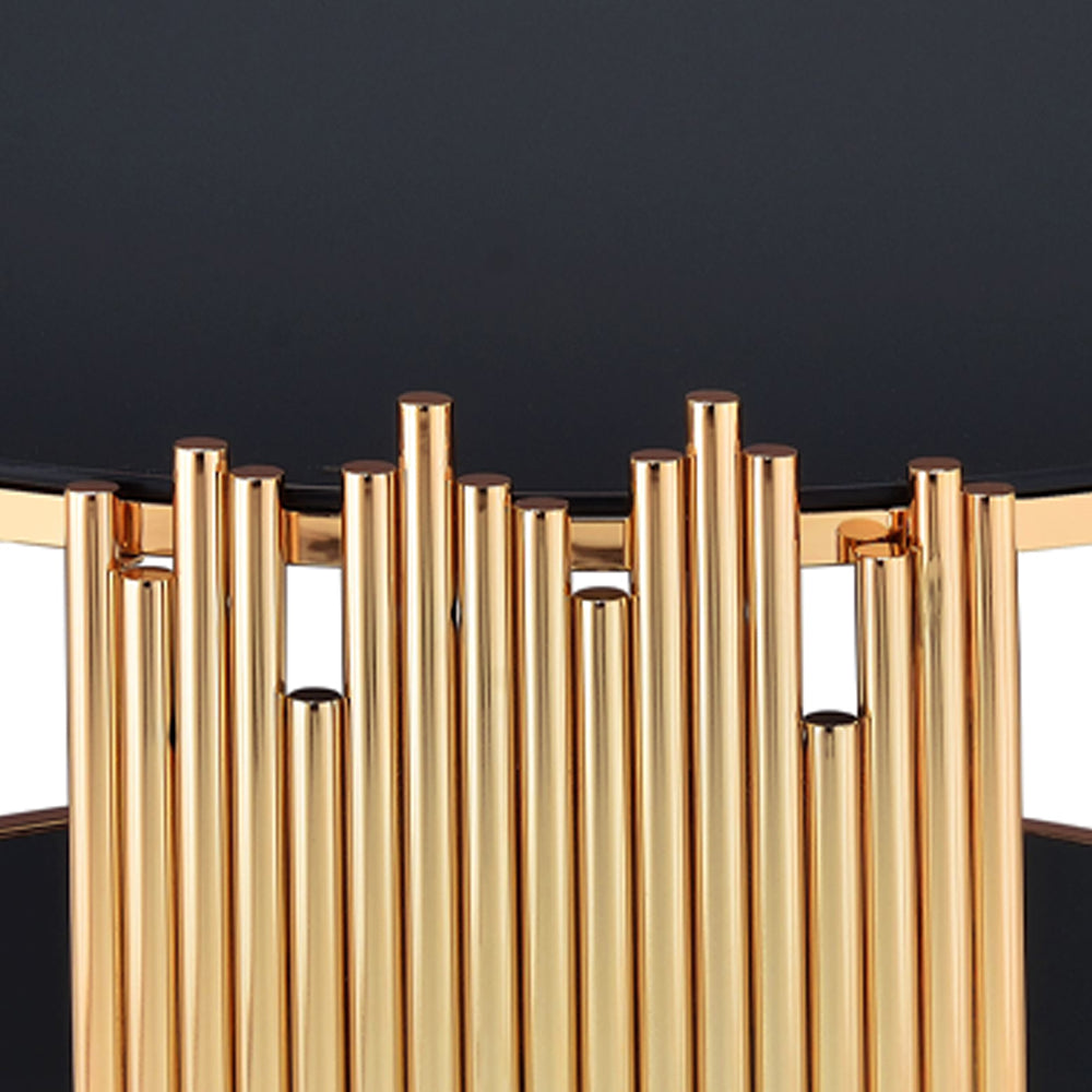 Tanquin Coffee Table in Gold/Black - Ornate Home