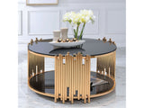 Tanquin Coffee Table in Gold/Black - Ornate Home