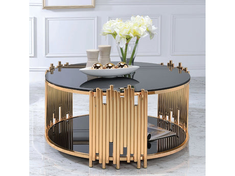 Tanquin Coffee Table in Gold/Black - Ornate Home