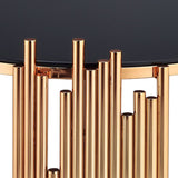 Tanquin End Table in Gold/Black 84492 - Ornate Home