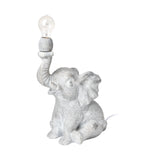 Tantor Gray Resin Elephant Calf Table Lamp - Ornate Home