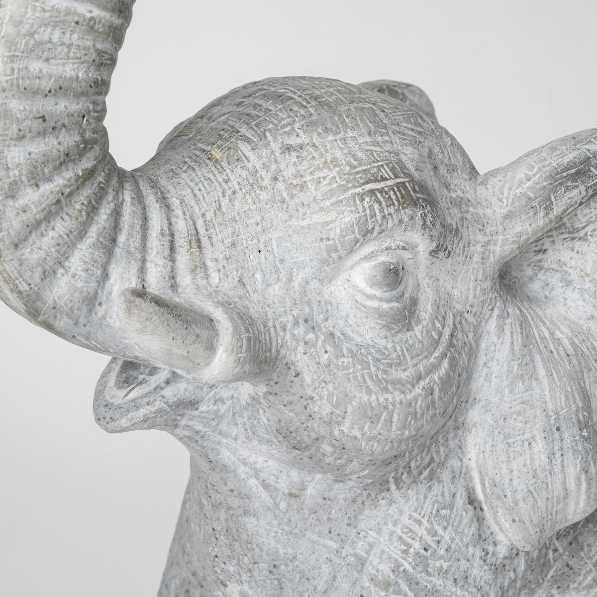 Tantor Gray Resin Elephant Calf Table Lamp - Ornate Home