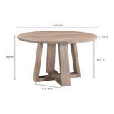 Tanya Grey Dining Table (Round) - Ornate Home