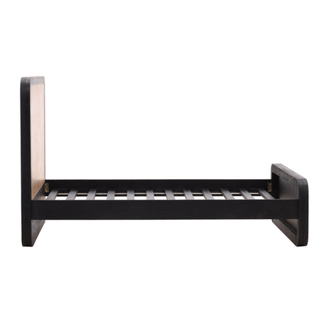 Tanya Natural/Black Bed - Ornate Home