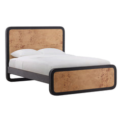 Tanya Natural/Black Bed - Ornate Home