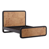 Tanya Natural/Black Bed - Ornate Home