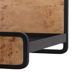 Tanya Natural/Black Bed - Ornate Home