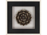 Tanza Black Textured Floral Wall Art - Ornate Home