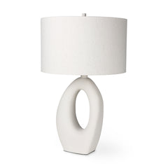 Tao Cream/White Base Table Lamp - Ornate Home