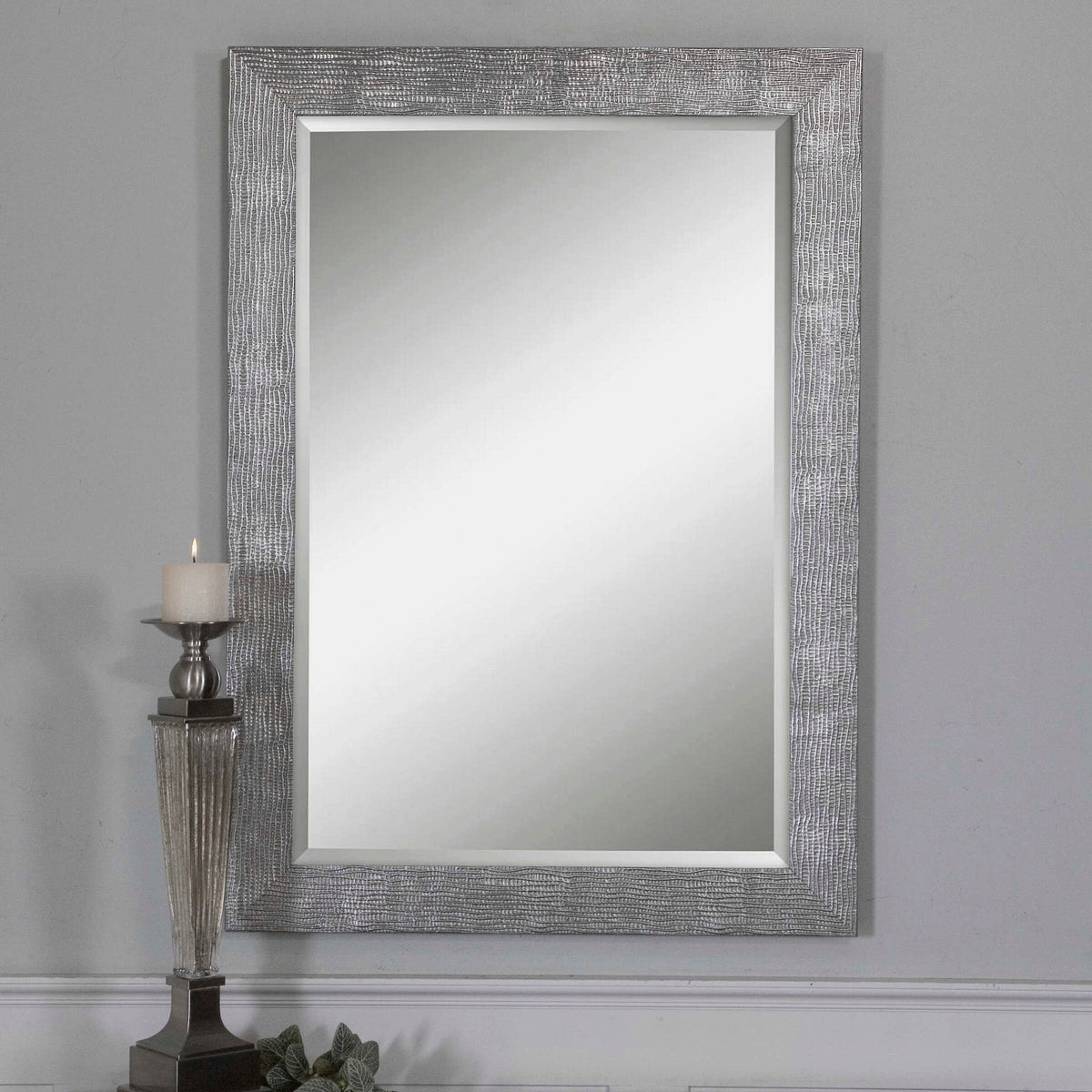 Tarek Silver Mirror - Ornate Home