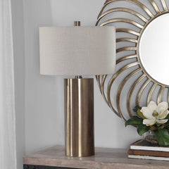 Taria Brushed Brass Table Lamp - Ornate Home