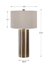 Taria Brushed Brass Table Lamp - Ornate Home