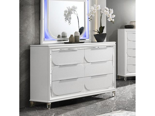 Tarian White Dresser - Ornate Home