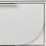 Tarian White Ek Bed W/Led & Storage - Ornate Home