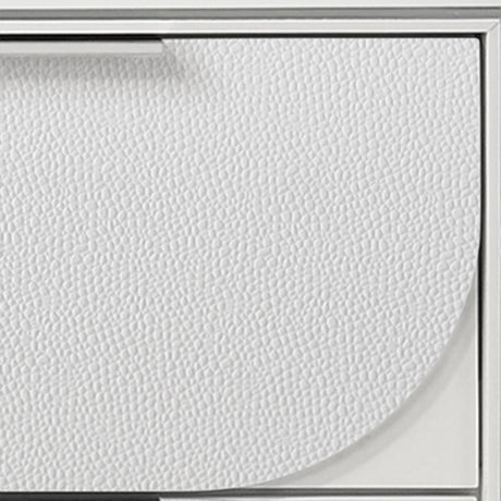 Tarian White Ek Bed W/Led & Storage - Ornate Home