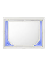 Tarian White Mirror W/Led - Ornate Home