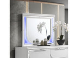 Tarian White Mirror W/Led - Ornate Home