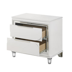 Tarian White Nightstand - Ornate Home