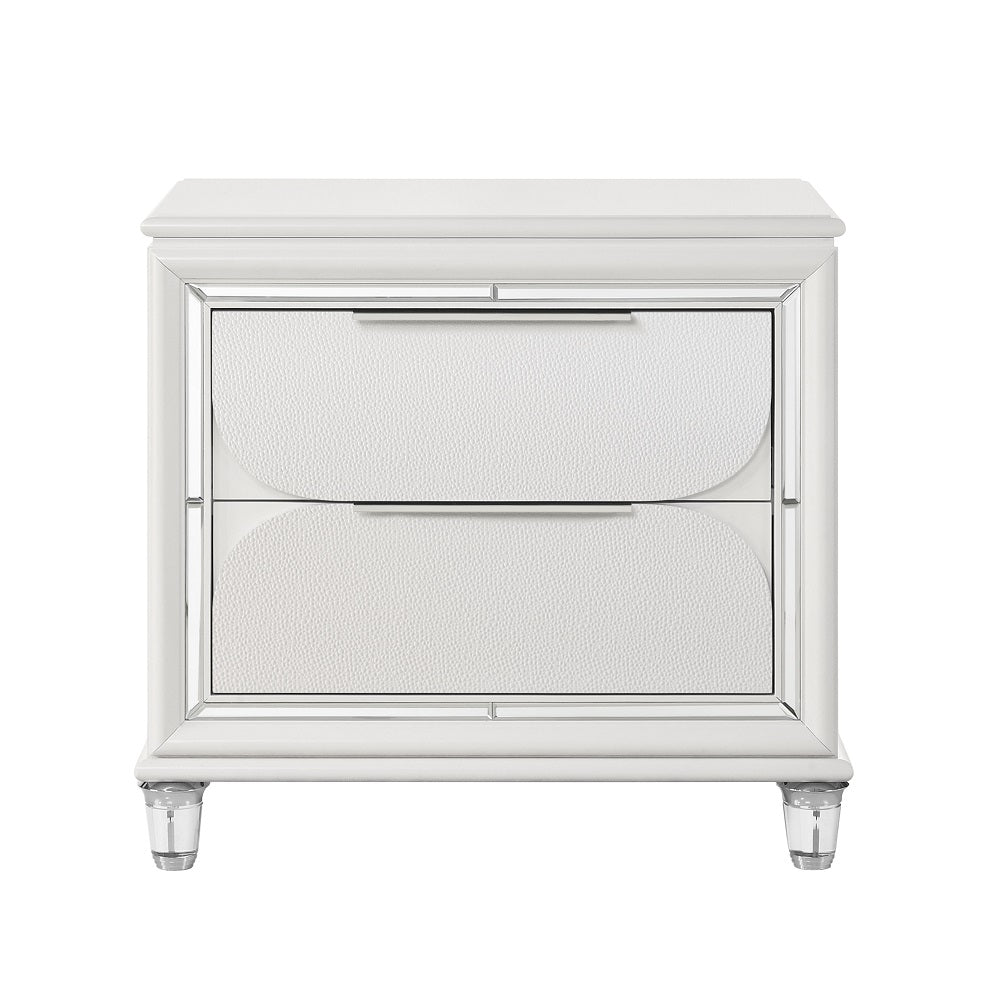 Tarian White Nightstand - Ornate Home