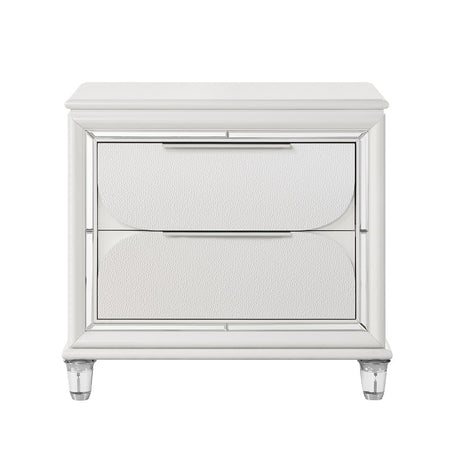 Tarian White Nightstand - Ornate Home