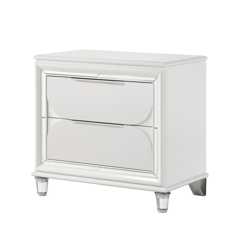 Tarian White Nightstand - Ornate Home