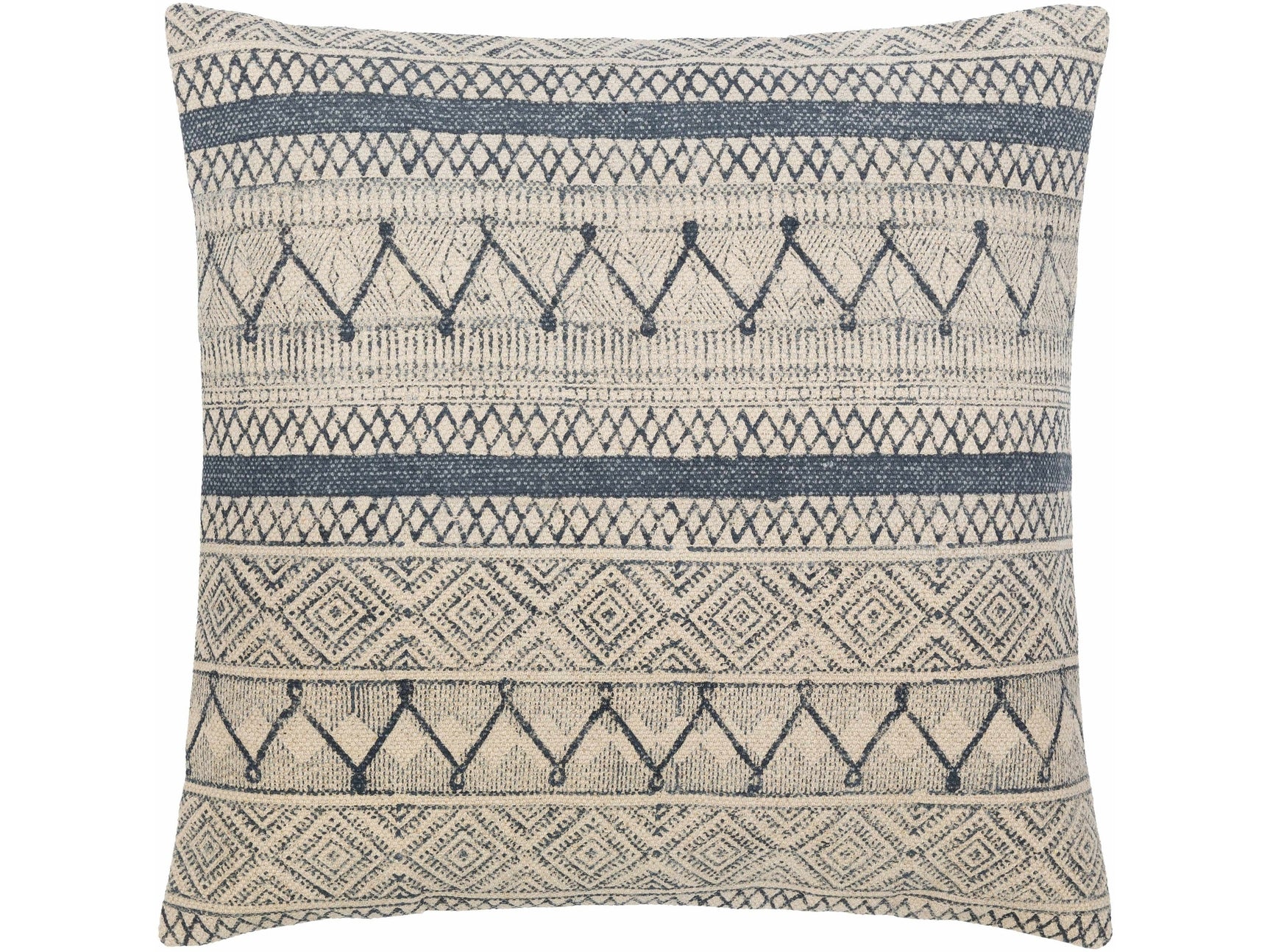 Tariji Monochrome Patterned Throw Pillow - Ornate Home
