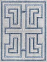 Taro Blue & Gray Outdoor Area Rug - Clearance - Ornate Home