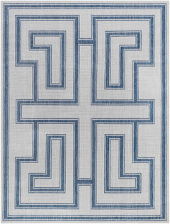 Taro Blue & Gray Outdoor Area Rug - Clearance - Ornate Home