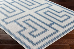 Taro Blue & Gray Outdoor Area Rug - Clearance - Ornate Home