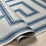 Taro Blue & Gray Outdoor Area Rug - Clearance - Ornate Home