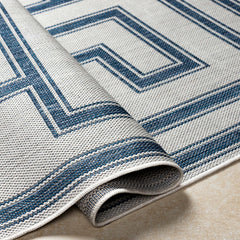 Taro Blue & Gray Outdoor Area Rug - Clearance - Ornate Home