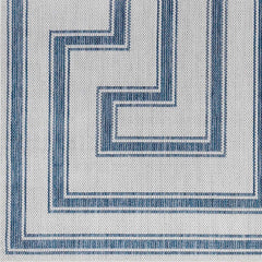 Taro Blue & Gray Outdoor Area Rug - Clearance - Ornate Home