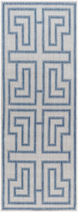Taro Blue & Gray Outdoor Area Rug - Clearance - Ornate Home