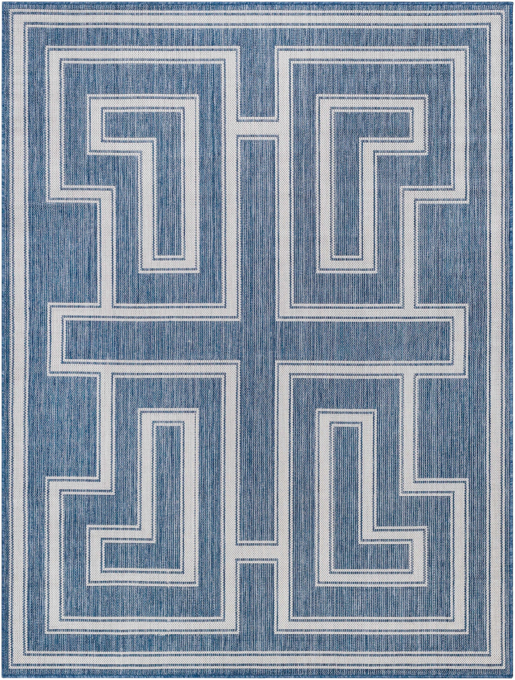 Taro Blue Outdoor Area Rug - Clearance - Ornate Home