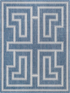 Taro Blue Outdoor Area Rug - Clearance - Ornate Home