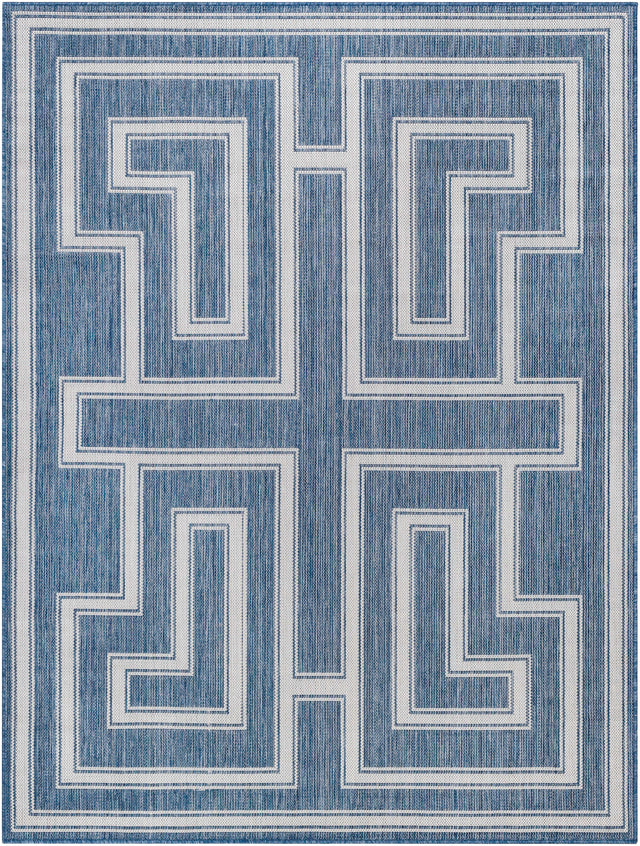 Taro Blue Outdoor Area Rug - Clearance - Ornate Home